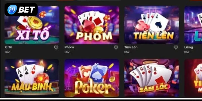 Tổng hợp các siêu phẩm hàng đầu trong game bài I9BET.